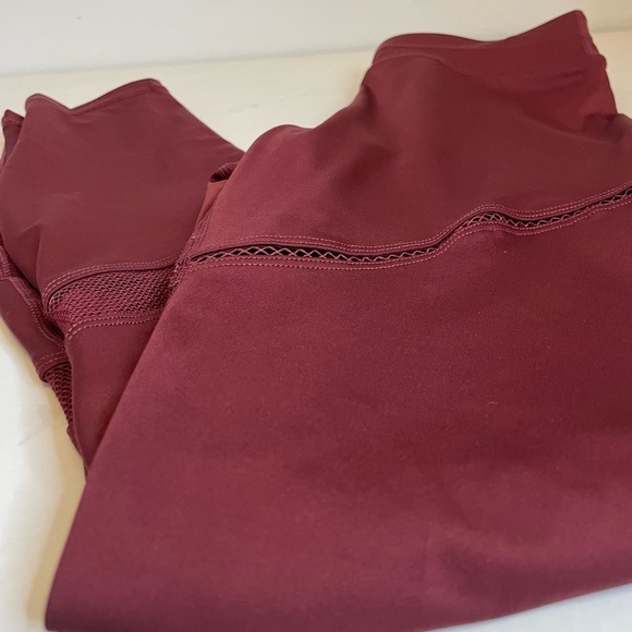 FABILETICS Burgundy High Waisted Leggings - Picture 11 of 11
